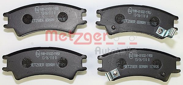 METZGER 1170535 Bremsbelagsatz, Scheibenbremse